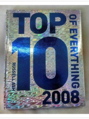 Top 10 of Everything 2008 Russell Ash 2007 Hardcover Book Vintage Novel Read